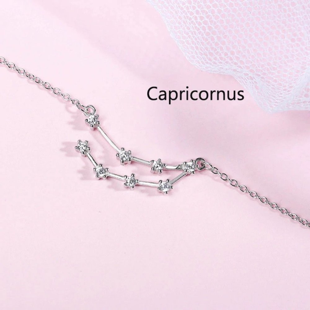 *925 Sterling Silver Zodiac Bracelet-Capricorn